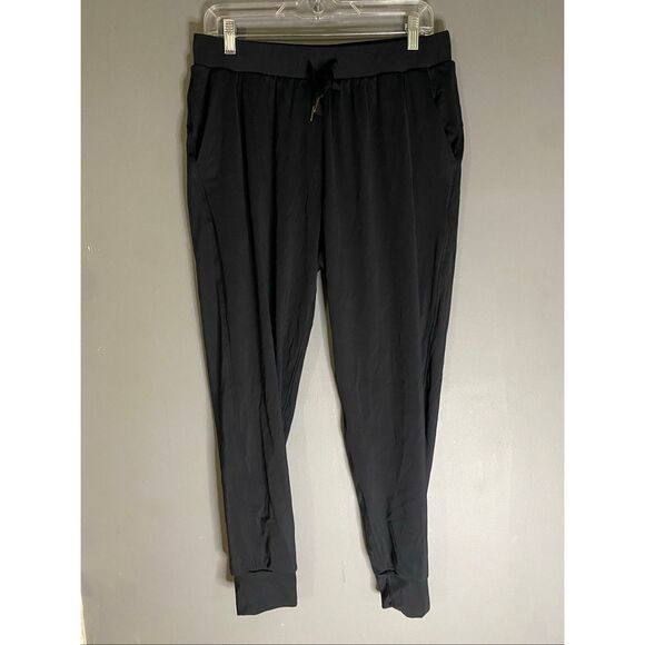 Libin Black Jogger Stretch Sweatpants With Pockets Size Large - Picture 1 of 7